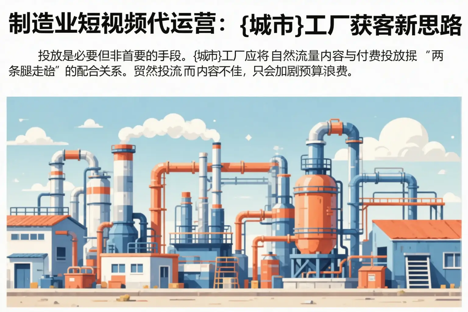 制造业短视频代运营:邢台工厂获客新思路