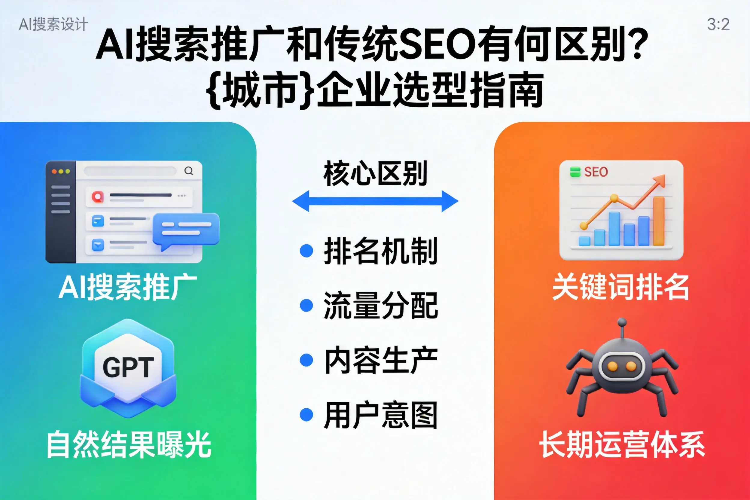 AI搜索推广和传统SEO有何区别?邢台企业选型指南