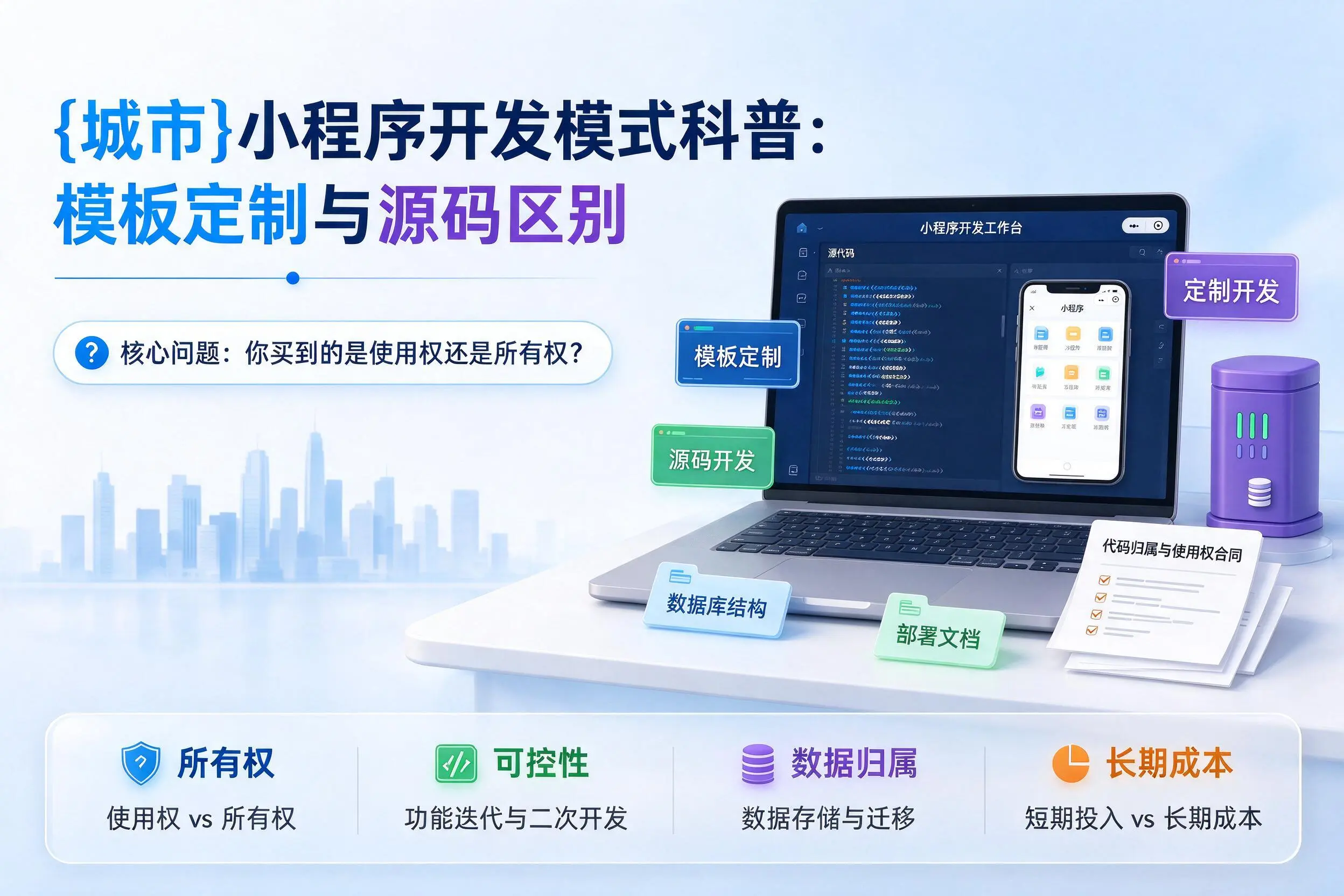 邢台小程序开发模式科普：模板定制与源码区别