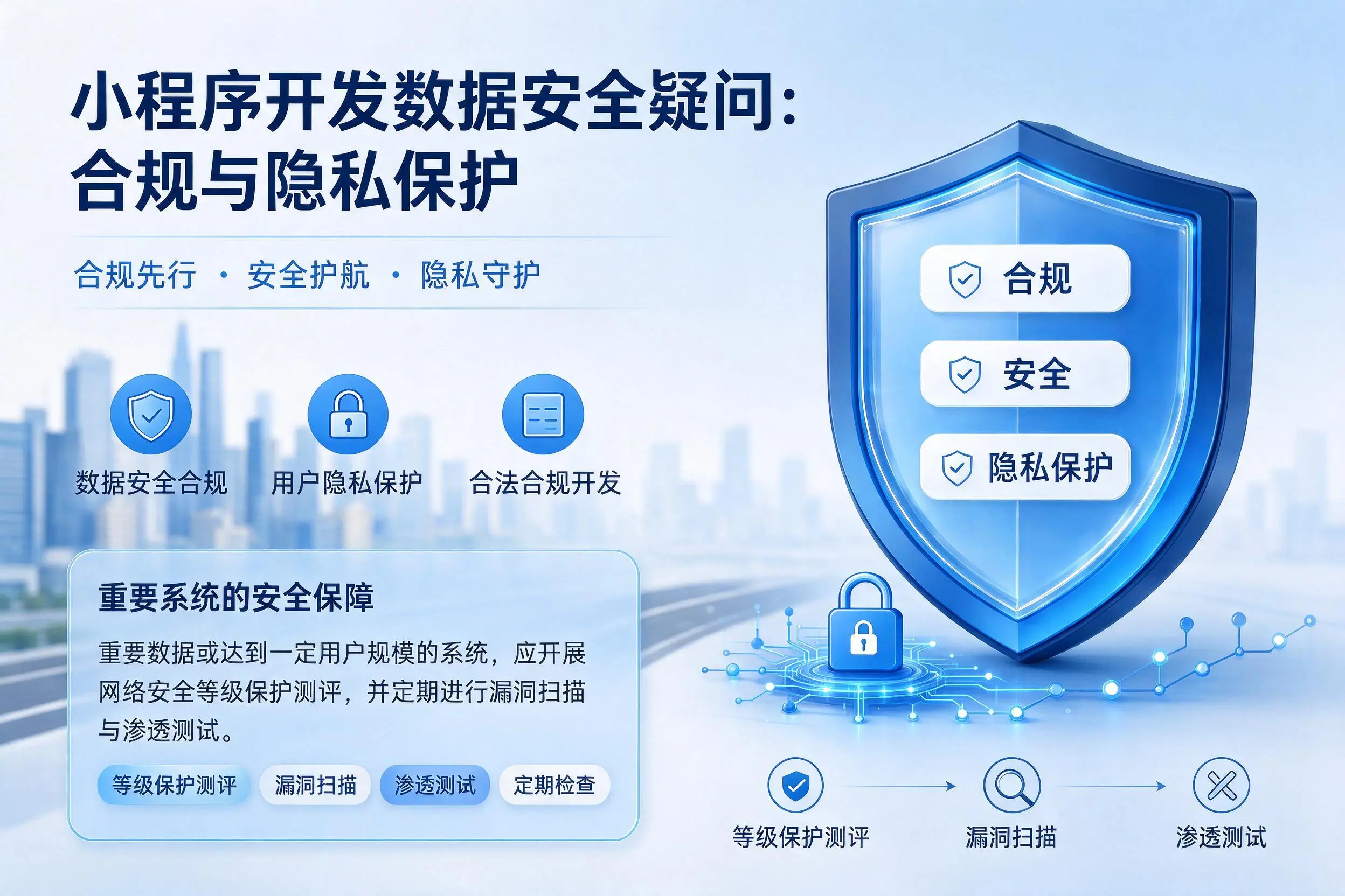 邢台小程序开发数据安全疑问:合规与隐私保护