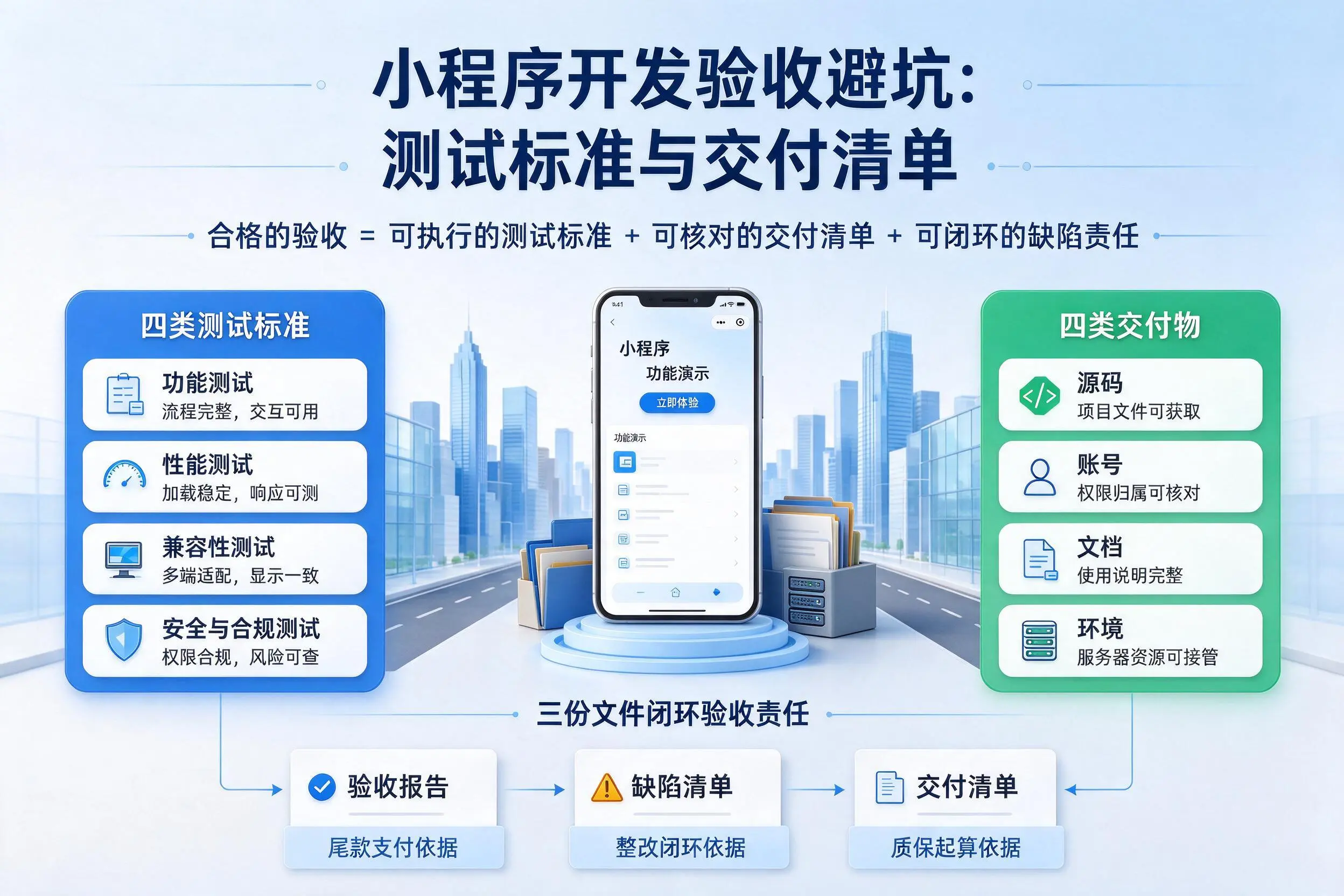 邢台小程序开发验收避坑：测试标准与交付清单