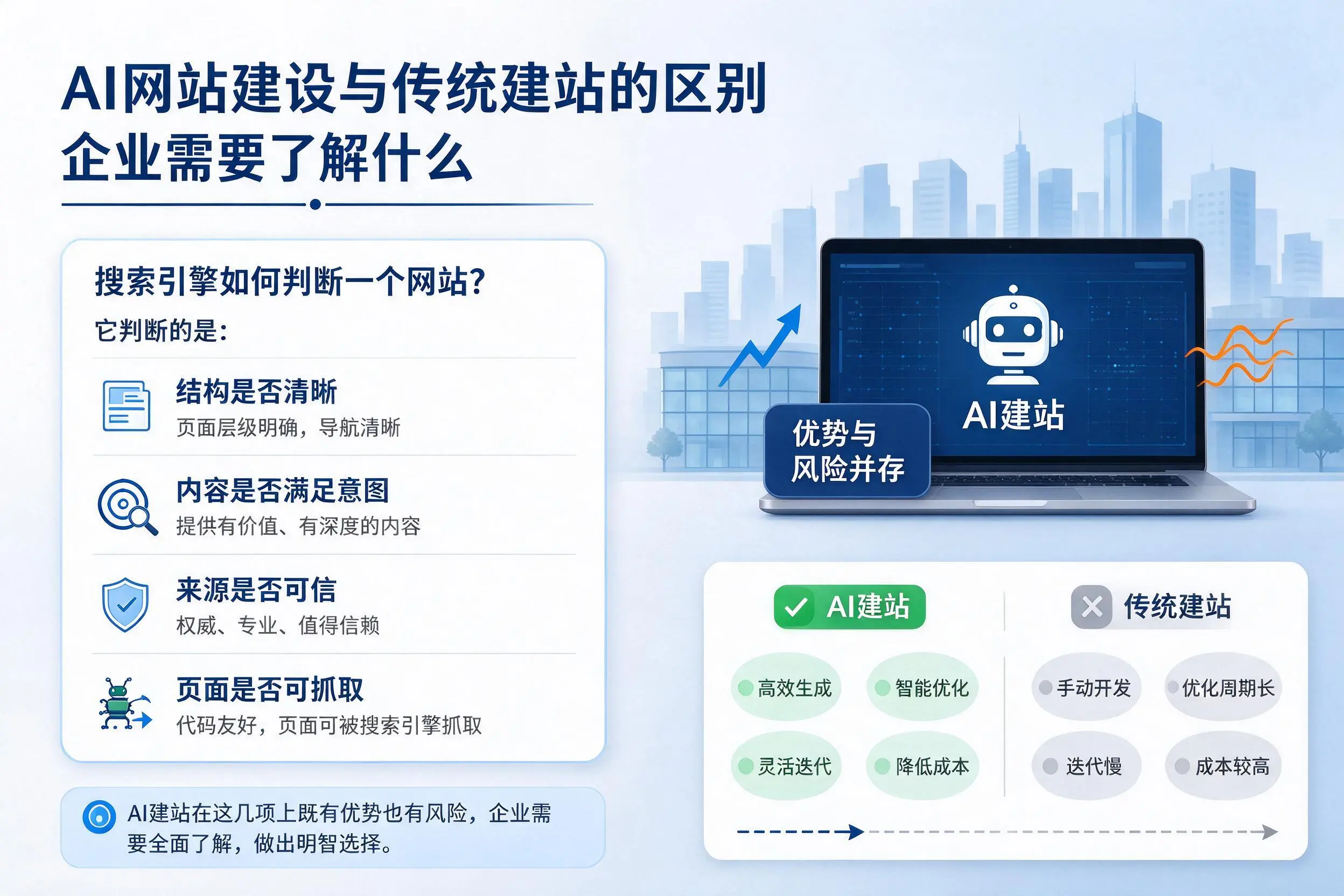 AI网站建设与传统建站的区别,邢台企业需要了解什么