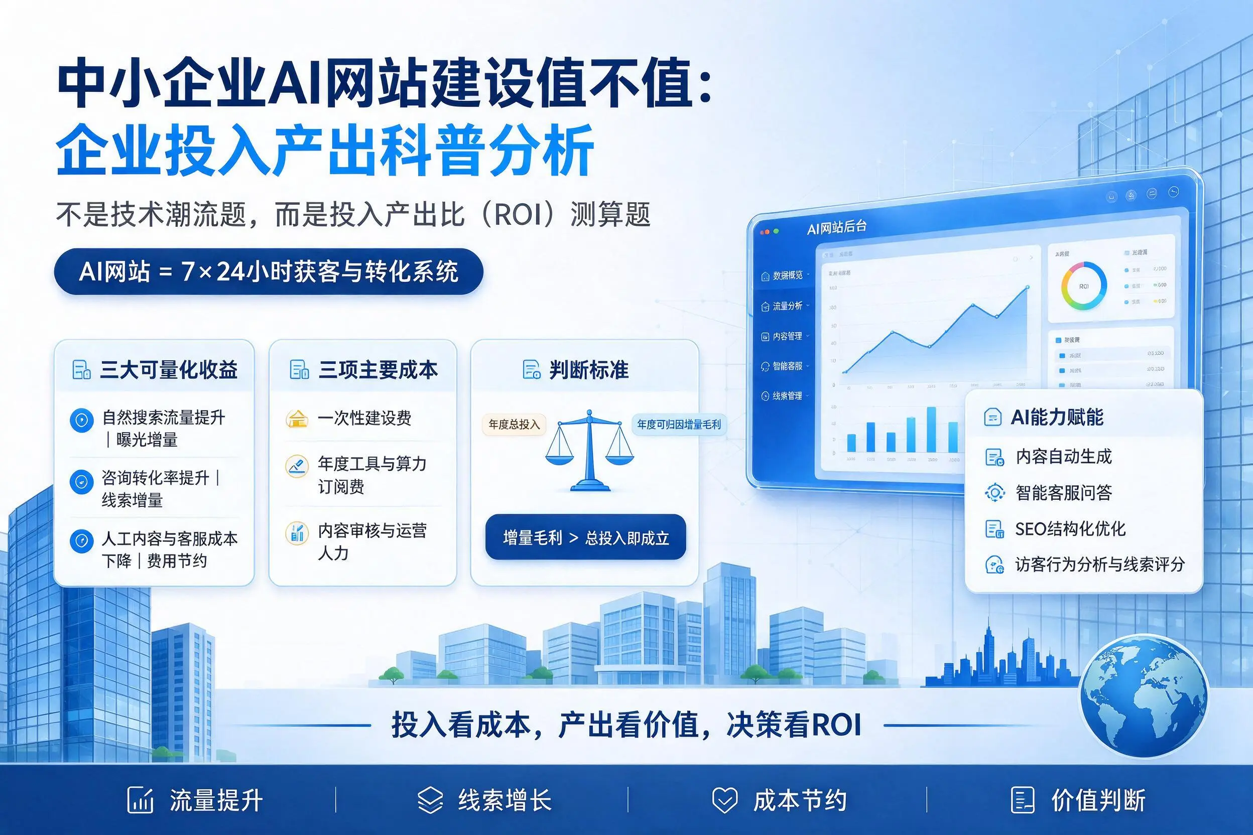 中小企业AI网站建设值不值:邢台企业投入产出科普分析