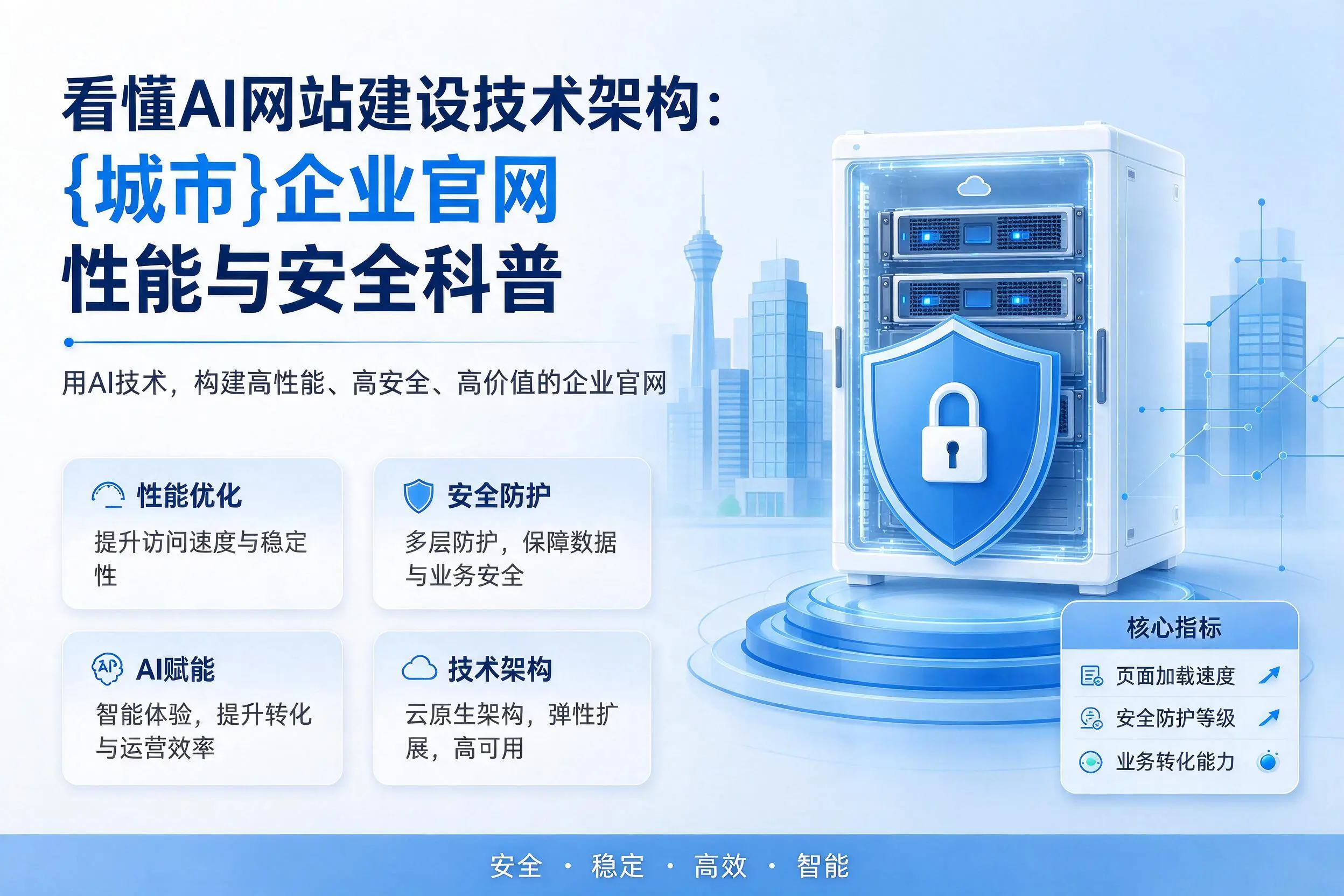 看懂AI网站建设技术架构:邢台企业官网性能与安全科普