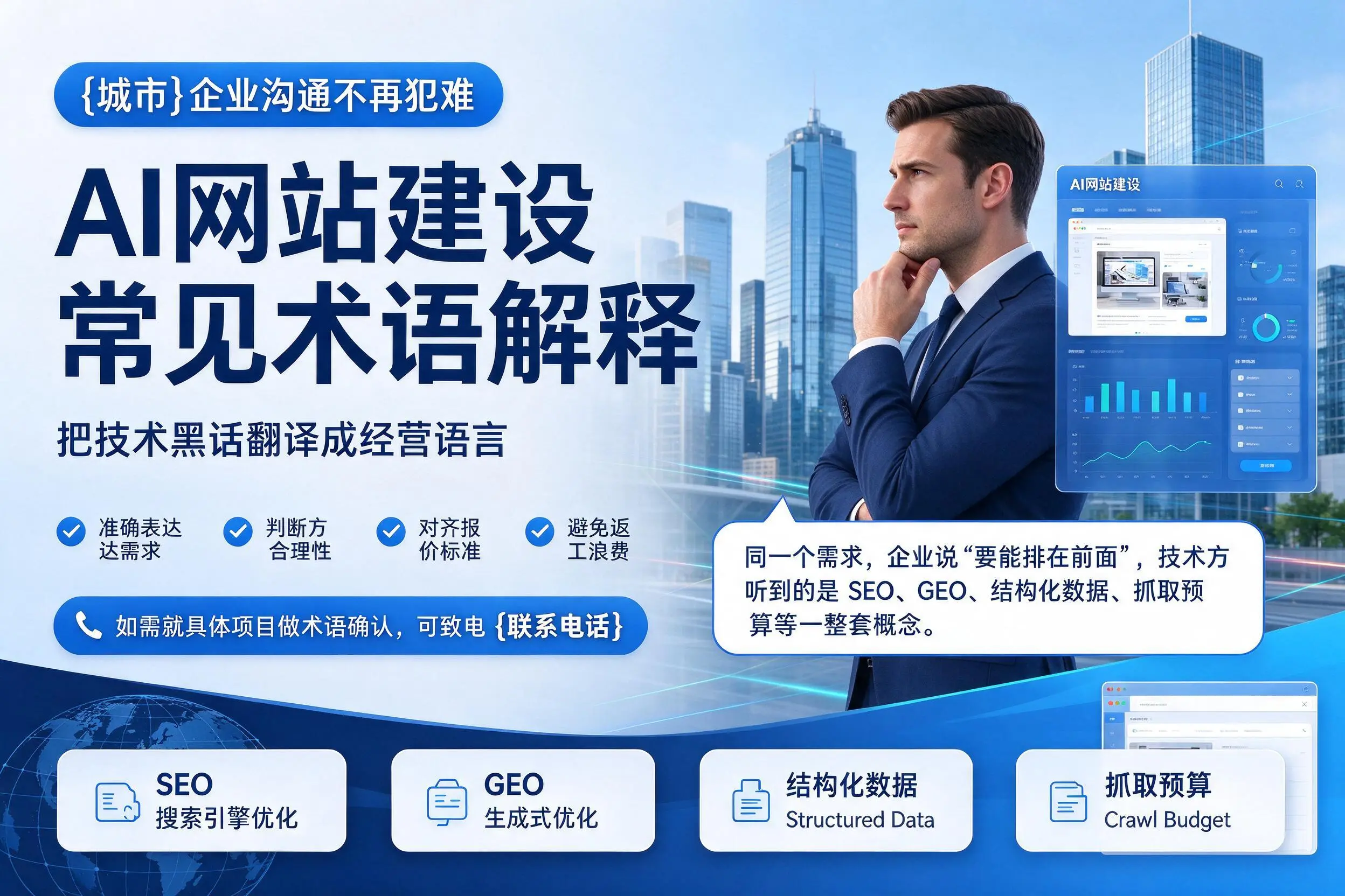 AI网站建设常见术语解释,邢台企业沟通不再犯难