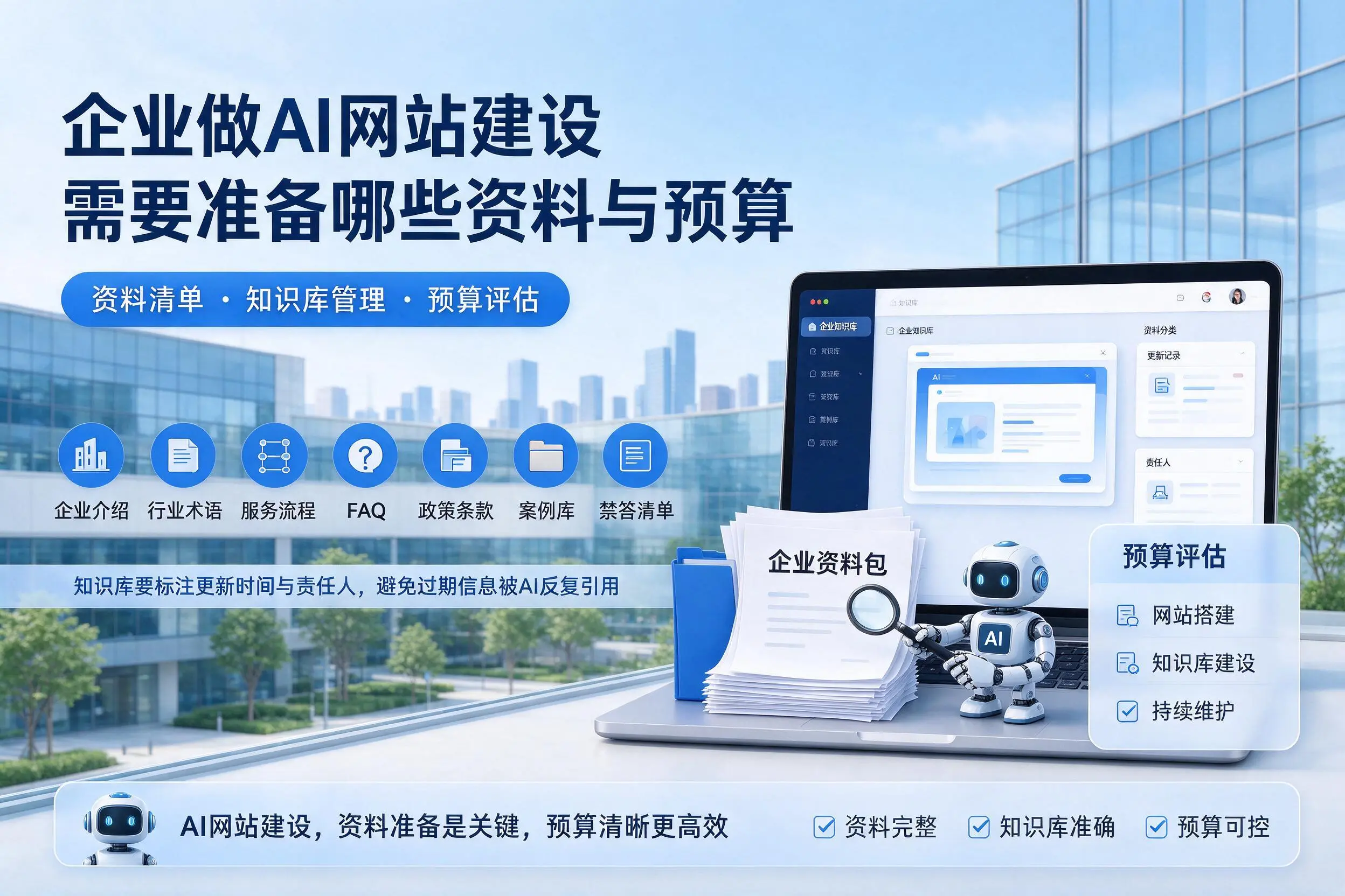 邢台企业做AI网站建设需要准备哪些资料与预算