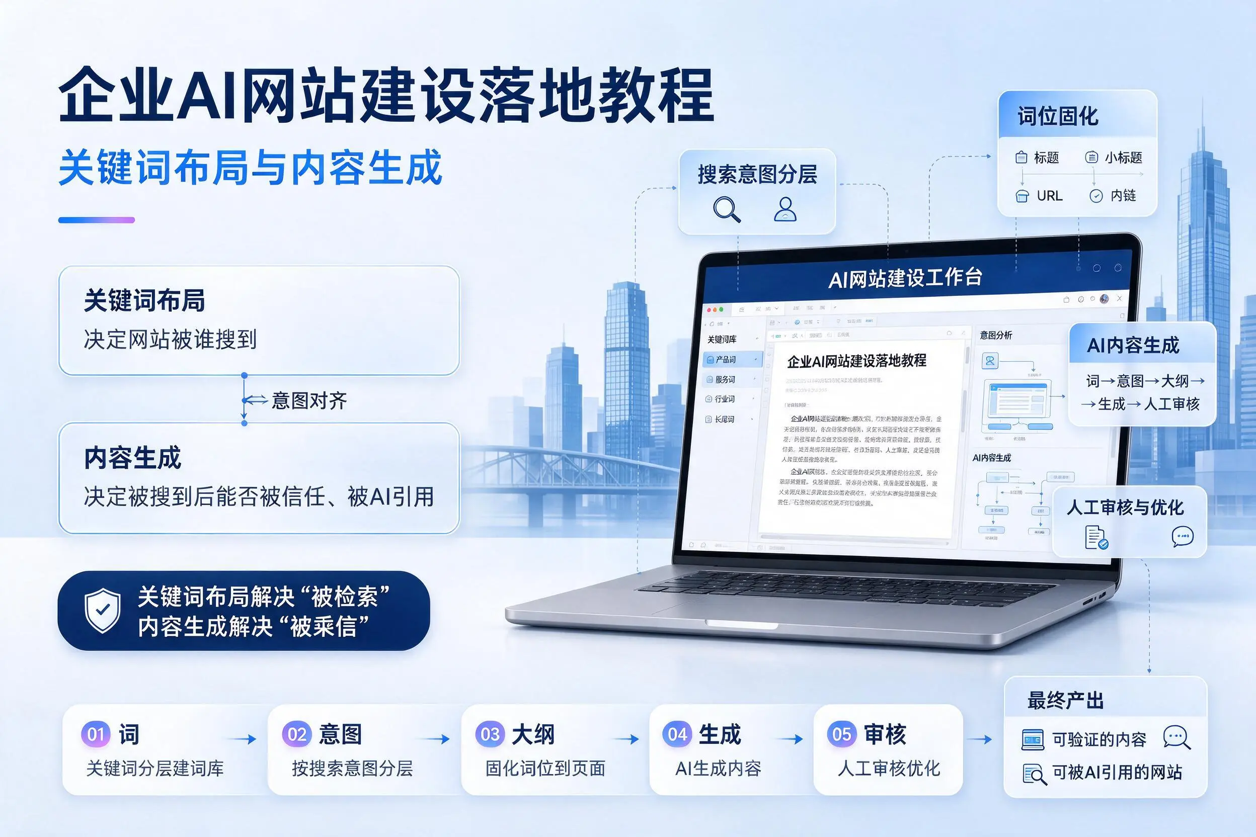 邢台企业AI网站建设落地教程:关键词布局与内容生成